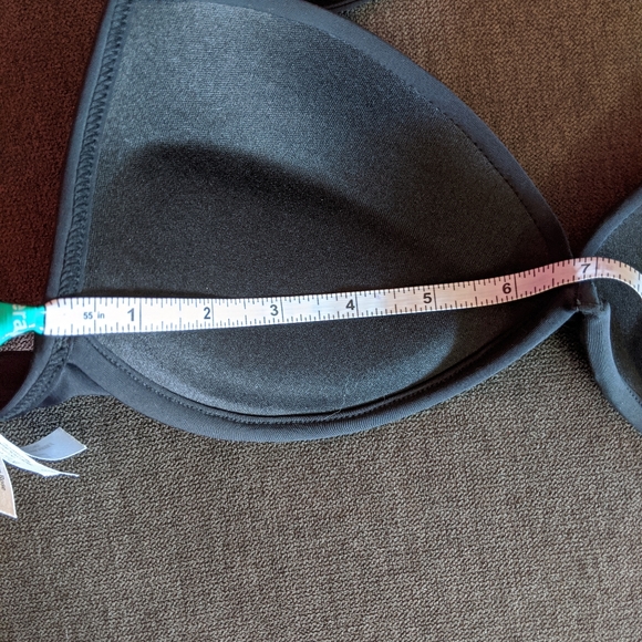 BLACK BIKINI TOP, LA VIE EN ROSE, SMALL - Picture 6 of 7